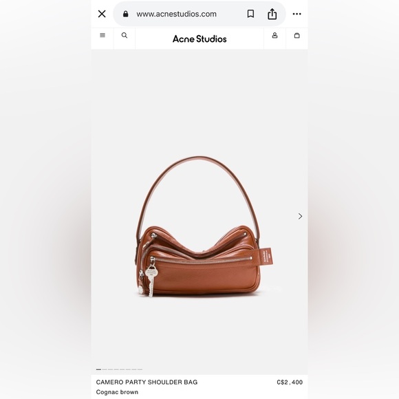 Acne Studios Handbags - Acne Studios CAMERO PARTY SHOULDER BAG
